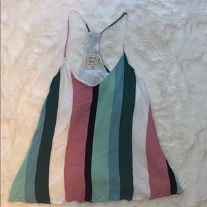 striped spaghetti tank top